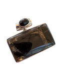 Black Composite Turquoise & Onyx Solid 925 Sterling Silver Pendant