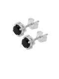 Black Onyx Solid 925 Sterling Silver stud Earrings