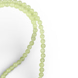 4 mm Peridot Beaded Necklace