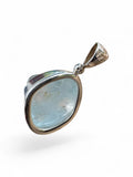 Blue Topaz Solid 925 Sterling Silver Pendant