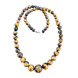 Tiger Eye graduated Beaded Necklace