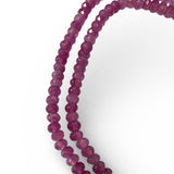 Strawberry Quartz 4 mm Beaded Necklace