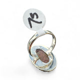 Crazy Lace Agate Solid 925 Sterling Silver Ring 7.5