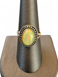 Ethiopian Opal Solid 925 Sterling Silver Ring 9