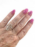 Lemurian Quartz Solid 925 Sterling Silver Ring 7.5