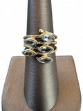 Blue Topaz Solid 925 Sterling Silver Ring 7