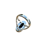 Fordite solid 925 Sterling Silver R 6.5