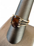 Sunstone in Iolite Solid 925 Sterling Silver Ring 9.5