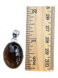 Smoky Topaz Solid 925 Sterling Silver Pendant