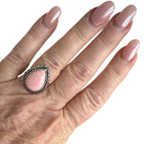 Pink Conch Solid 925 Sterling Silver Ring 6