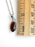 Baltic Amber Solid 925 Sterling Silver Pendant Necklace 16”