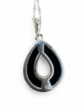 Green Baltic Amber Solid 925 Sterling Silver Necklace