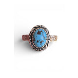 Golden Hills Turquoise Solid 925 Sterling Silver Ring – Size 8