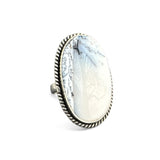 Dendritic Opal Solid 925 Sterling Silver Ring 8