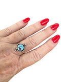 Golden Hills Turquoise Solid 925 Sterling Silver Ring 9.5