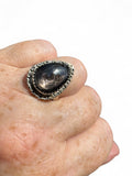 Hypersthene Solid 925 Sterling Silver Ring 8
