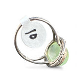 Prehnite Solid 925 Sterling Silver Ring 10