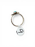 Kingman Turquoise Cactus Solid 925 Sterling Silver Ring 9