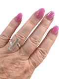 Lemurian Quartz Solid 925 Sterling Silver Ring 7