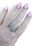 Monarch Opal Solid 925 Sterling Silver Ring 9