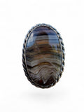 Crazy Lace Agate Solid 925 Sterling Silver Ring 6.5