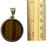 Tiger Eye Solid 925 Sterling Silver Pendant