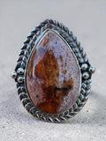 Mexican Fire Opal Solid 925 Sterling Silver Ring 8