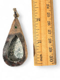 Tree Agate Silver Overlay Pendant