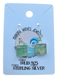 Prehnite Solid 925 Sterling Silver Earrings