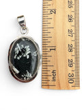 Hornblende Solid 925 Sterling Silver Pendant