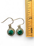 Emerald Solid 925 Sterling Silver Earrings