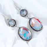 Mercury Mystic Topaz Solid 925 Sterling Silver Earrings