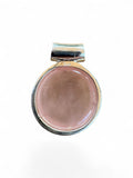 Rose Quartz & Garnet Solid 925 Sterling Silver Pendant