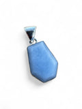 Angelite Solid 925 Sterling Silver Pendant