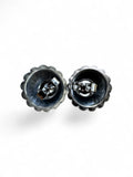 Turquoise Solid 925 Sterling Silver Stud Earrings