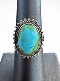 Sonoran Gold Turquoise Solid 925 Sterling Silver Ring 6.5