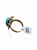 Pilot Mountain Turquoise Solid 925 Sterling Silver Ring 8