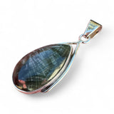 Seraphanite Solid 925 Sterling Silver Pendant