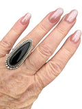 Black Onyx Solid 925 Sterling Silver Ring 11