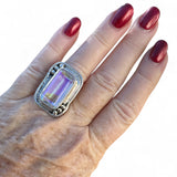 Mercury Mystic Topaz Solid 925 Sterling Silver Ring 7.5
