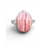 Rhodochrosite Solid 925 Sterling Silver Ring 7.5