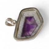 Trapiche Amethyst Solid 925 Sterling Silver Pendant