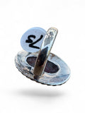 Crazy Lace Agate Solid 925 Sterling Silver Ring 7.5