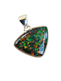Lab Fire Opal Solid 925 Sterling Silver Pendant