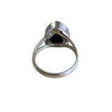 Faceted Blue Lapis Solid 925 Sterling Silver Ring 7.5