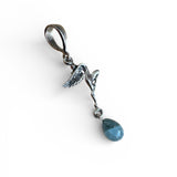Aquamarine Fairy Solid 925 Sterling Silver Pendant