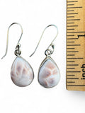Natrolite Solid 925 Sterling Silver Earrings