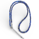 Blue Lapis 4 mm Beaded Necklace