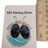 Sodalite Solid 925 Sterling Silver Earrings