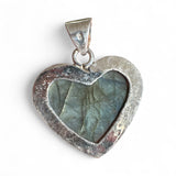 HEART Labradorite Solid 925 Sterling Silver Pendant